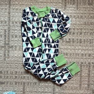Hanna Andersson 9-18 month 70 cm zip baby footless pajama romper